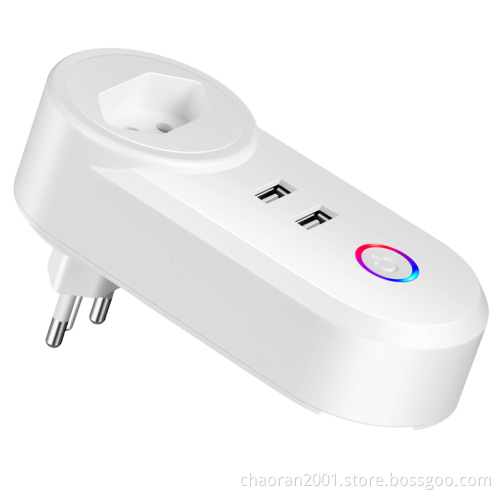 2018 Hot SaleElectrical Home Remote Control Wireless Mini Socket Work With Google Home Alexa Brazil Wifi Smart Plug